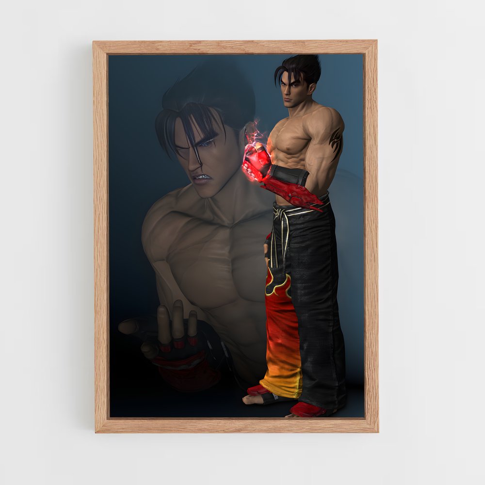 Poster Jin de kazama – affiche Tekken (vue 4)